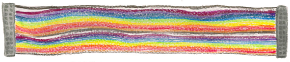 section separator - a rainbow ribbon cable